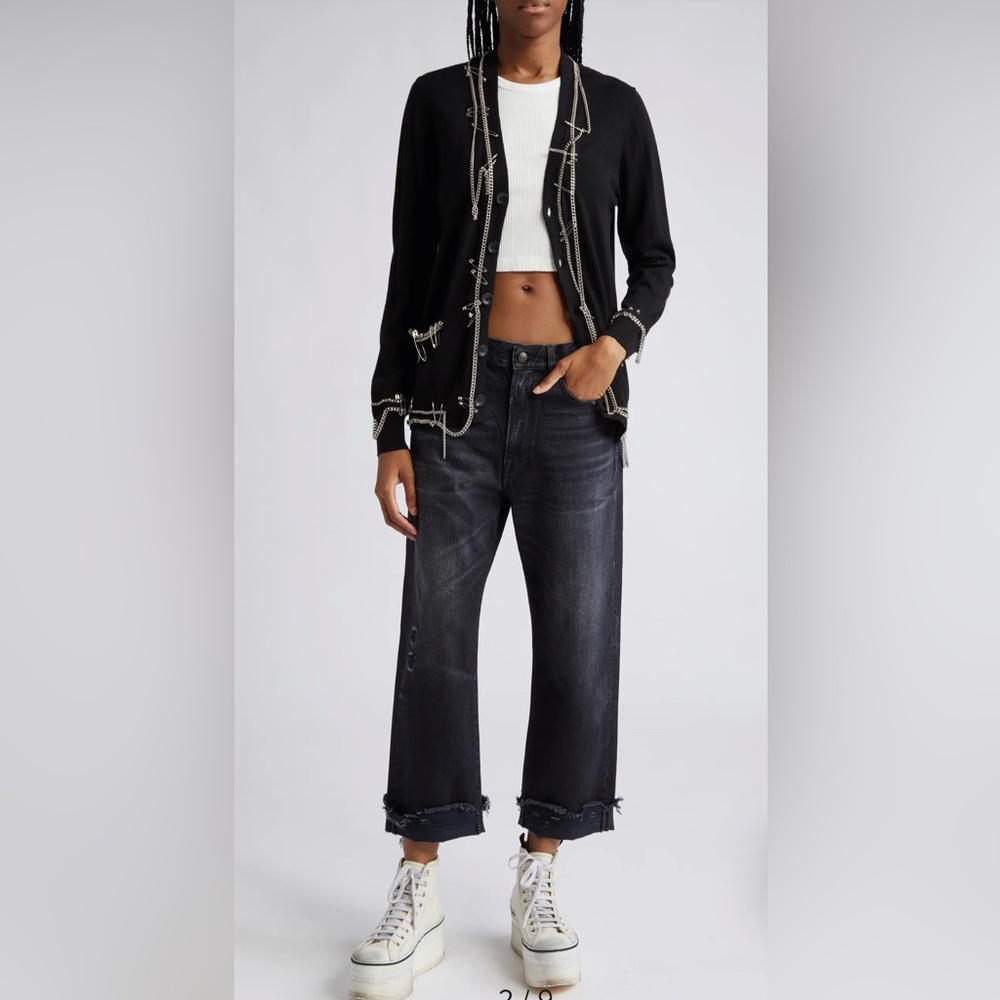 R13 Boyfriend Jeans, Jake Black, Size 26